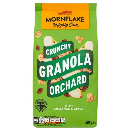 MORNFLAKE CRUNCHY GRANOLA (ORCHARD) 500G